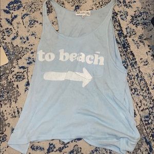 wildfox to beach tank top